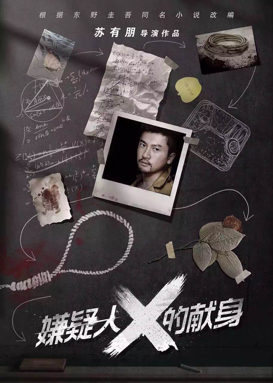 中汇影视与光线影业宣布改编苏有朋执导日本著名推理小说家东野圭吾作品电影《嫌疑人X的献身》